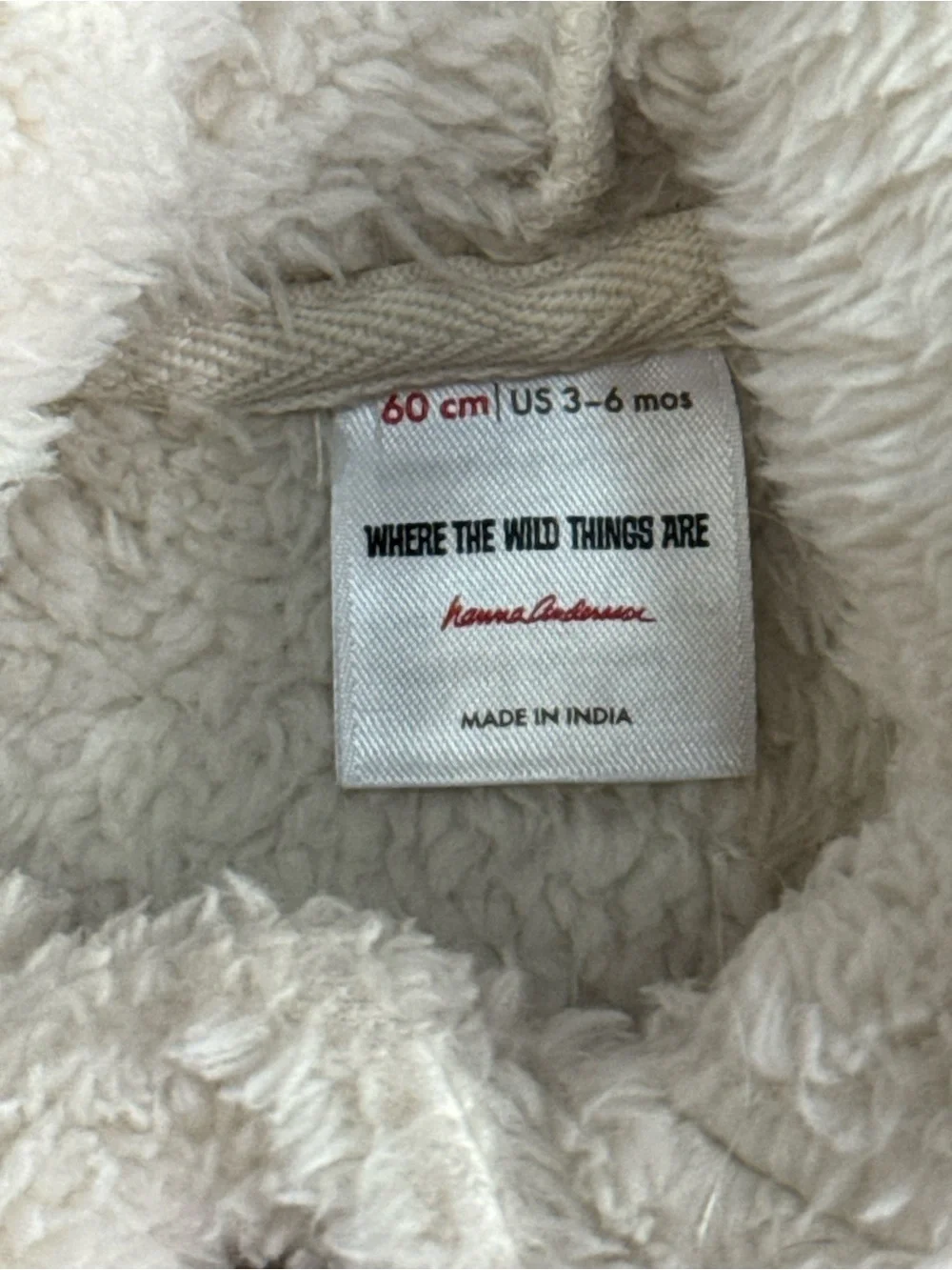 ❤️ Hanna Andersson 3-6 mo 60cm Cozy Wild Things Hooded Baby Jacket with Ears B16